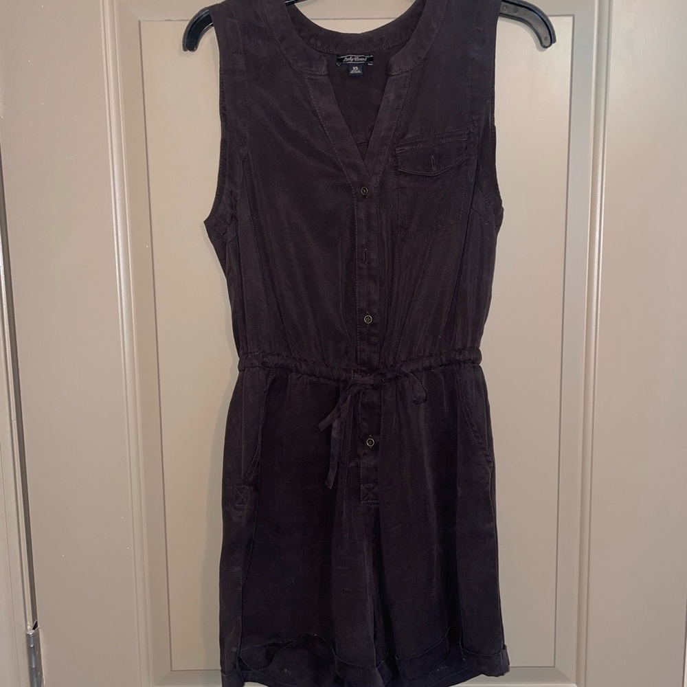 Lucky Brand - Brown Velvet Romper - worn once - Size XS